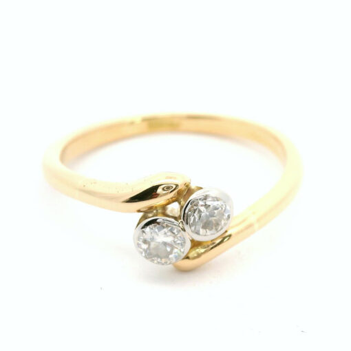 18ct Gold Toi et Moi Diamond Ring