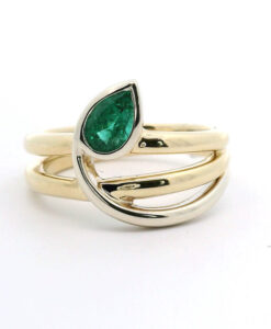 9ct Gold Emerald Vine Ring