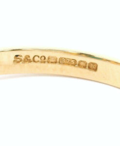 9ct Yellow Gold Sapphire and Turquoise Ring