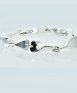 Vintage Sterling Silver Modernist Bracelet