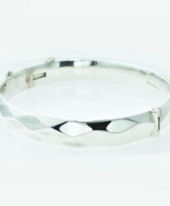 Vintage Georg Jensen Sterling Silver Harlequin Bangle