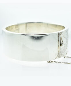 Vintage Silver Daisy Bangle