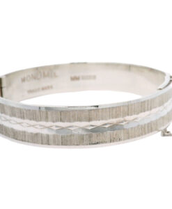 Vintage Solid Sterling Silver Round Bangle dated 1967