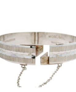 Vintage Solid Sterling Silver Round Bangle dated 1967