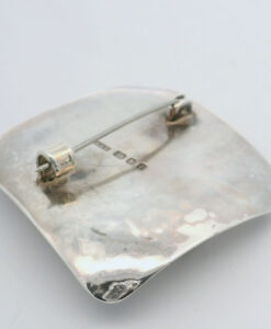 Vintage Sterling Silver Agate Brooch by Barry M Witmond