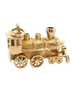 Vintage 9ct Gold Locomotive Train Charm