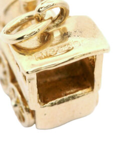 Vintage 9ct Gold Locomotive Train Charm