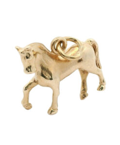 Vintage 9ct Gold Solid Horse Charm