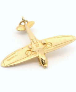 Vintage 9ct Gold RAF Spitfire Charm