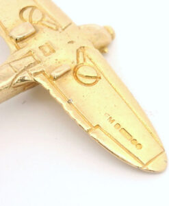 Vintage 9ct Gold RAF Spitfire Charm