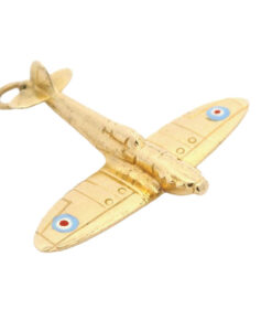 Vintage Gold RAF Spitfire Charm