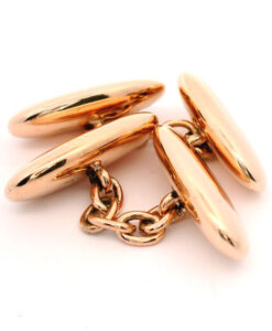 Antique 9ct Rose Gold Bean Cufflinks