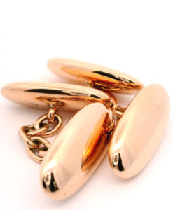Antique 9ct Rose Gold Bean Cufflinks