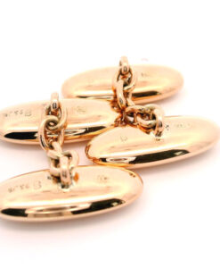 Antique 9ct Rose Gold Bean Cufflinks