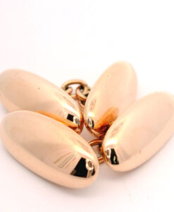 Antique 9ct Rose Gold Bean Cufflinks