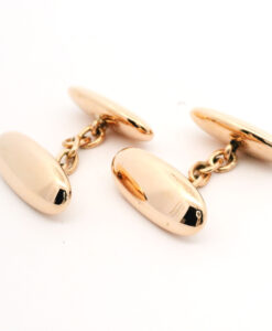 Antique Rose Gold Bean Cufflinks