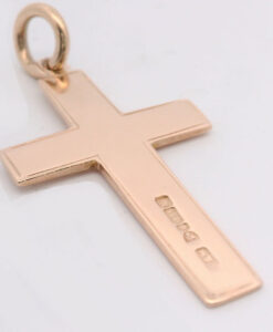 Vintage 9ct Rose Gold Cross hallmarked Chester 1929
