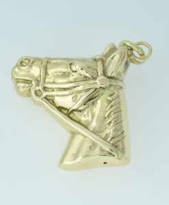 Vintage Gold Horse Pendant by Georg Jensen