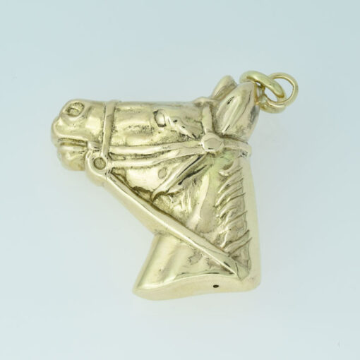 Vintage Gold Horse Pendant by Georg Jensen