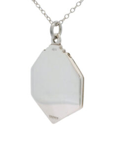 Art Deco Sterling Silver Heptagon Locket