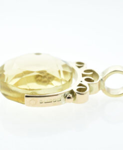 9ct Gold Citrine Spinner Fob dated 1928