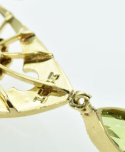 Antique 15ct Gold Peridot and Pearl Pendant