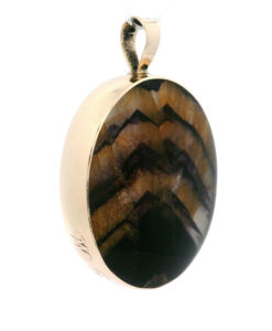 Vintage Blue John oval pendant