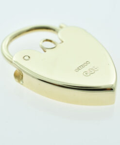 Vintage Georg Jenson 9ct Gold Heart Padlock