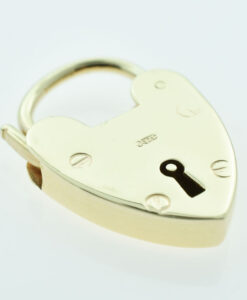Vintage Georg Jenson 9ct Gold Heart Padlock
