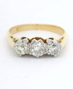 Vintage Gold Trilogy Diamond Ring