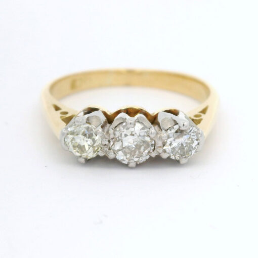 Vintage Gold Trilogy Diamond Ring