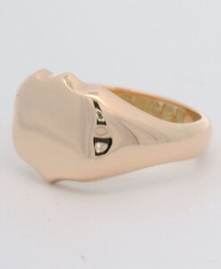 Antique 9ct Rose Gold Shield Signet Ring