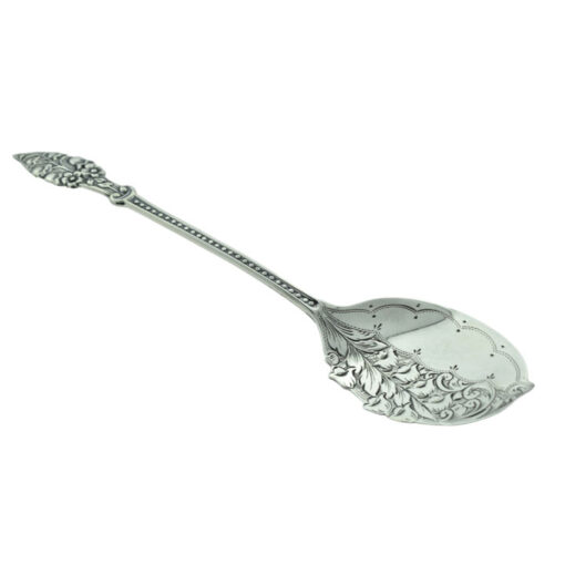 Antique Sterling Silver Art Nouveau Floral Teaspoon