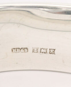 Vintage Sterling Silver Flower Bangle