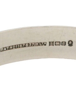 Vintage Sterling Silver Flower Bangle dated 1977