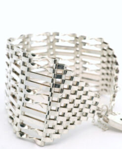 Vintage Sterling Silver Ten Bar Gate Bracelet