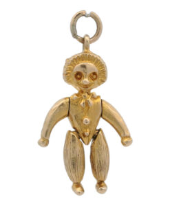 Vintage 9ct Gold Moving Clown Charm