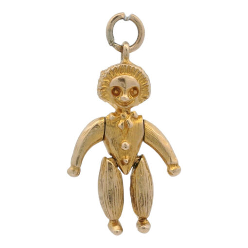 Vintage 9ct Gold Moving Clown Charm