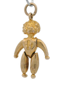 Vintage 9ct Gold Moving Clown Charm