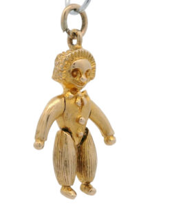 Vintage 9ct Gold Moving Clown Charm