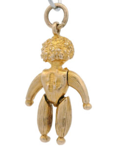 Vintage 9ct Gold Moving Clown Charm