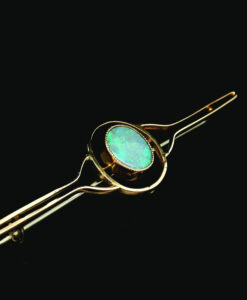 9ct Rose Gold Opal Brooch pre 1932