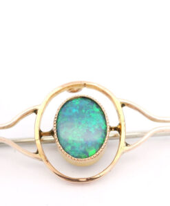 9ct Rose Gold Opal Brooch pre 1932