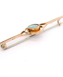 9ct Rose Gold Opal Brooch pre 1932