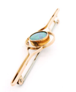 9ct Rose Gold Opal Brooch pre 1932