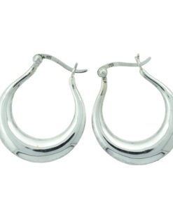 Sterling Silver Creole Hoop Earrings