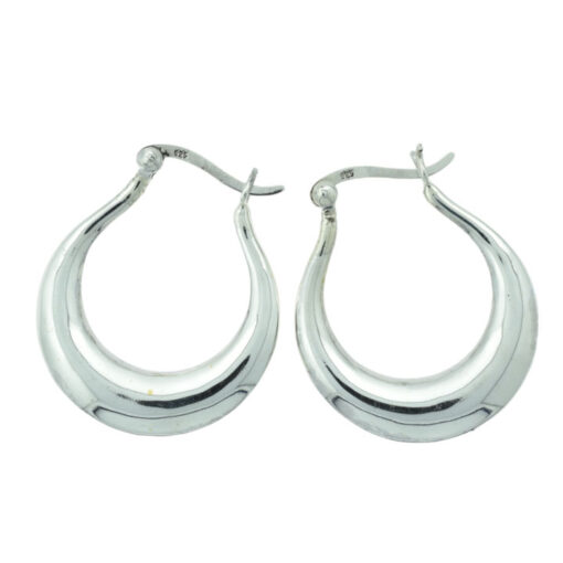 Sterling Silver Creole Hoop Earrings