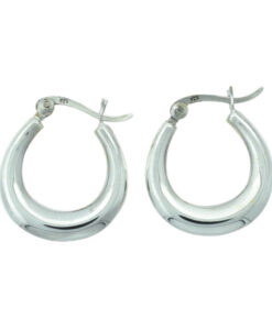 Sterling Silver Creole Hoop Earrings 20mm