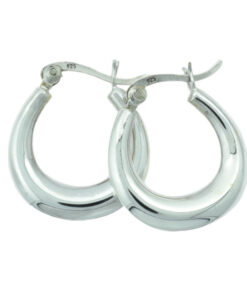 Sterling Silver Creole Hoop Earrings 20mm