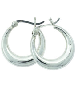 Sterling Silver Creole Hoop Earrings 20mm